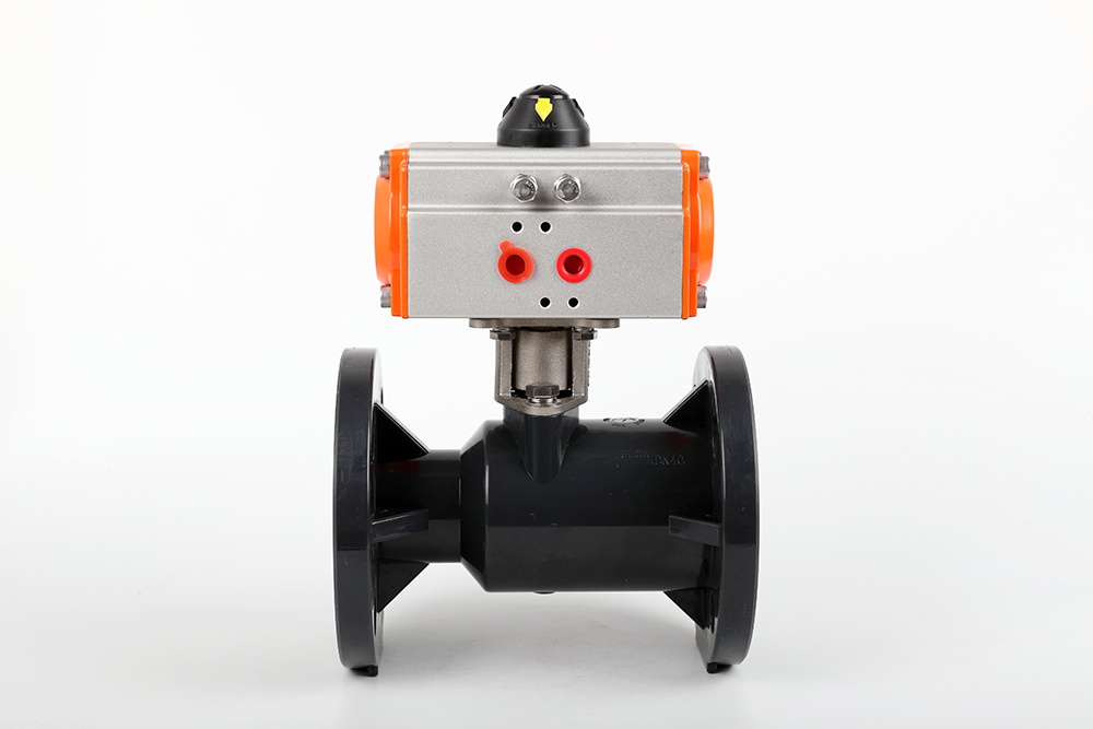 铅山气动法兰一体球阀